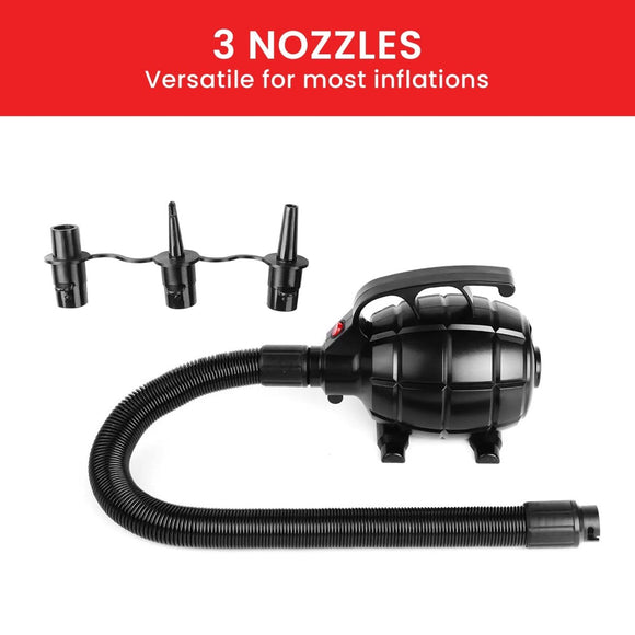 Kahuna 500w Isup Electric Air Pump - Efficient Inflatable Device For Rapid Airflow, Use For Airtrack Mats, Rafts, Air Mattresses, Pool Toys - RnR Galore