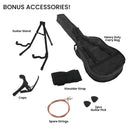 Karrera 38in Pro Cutaway Acoustic Guitar with guitar bag - Purple Burst - RnR Galore