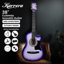 Karrera 38in Pro Cutaway Acoustic Guitar with guitar bag - Purple Burst - RnR Galore
