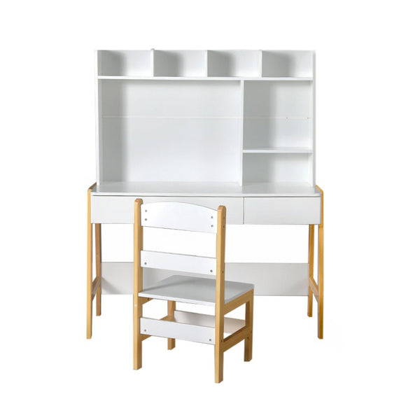 Keezi 2PCS Kids Table and Chairs Set Study Activity Toys Storage Desk Drawer - RnR Galore