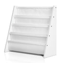 Keezi 4 Tiers Kids Bookshelf Magazine Shelf Children Bookcase Rack Organiser - RnR Galore