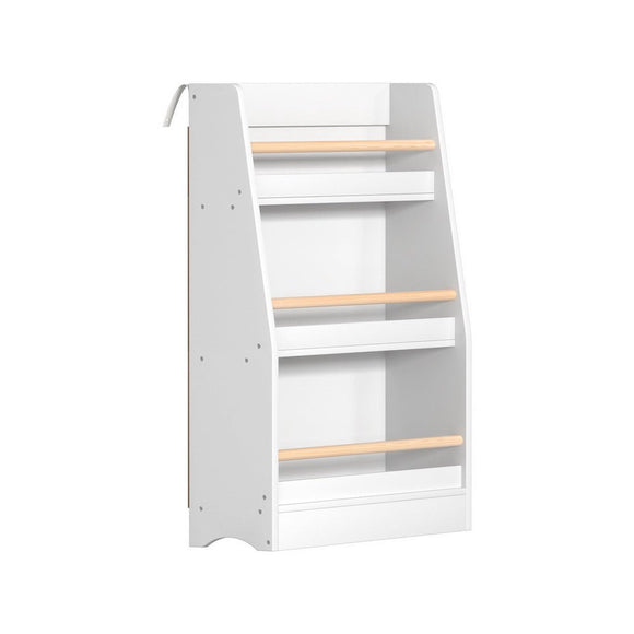 Keezi Kids Bookshelf 3 Tiers Storage Children Bookcase Organiser Display Shelf - RnR Galore