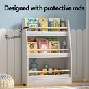 Keezi Kids Bookshelf 3 Tiers Storage Children Bookcase Organiser Display Shelf - RnR Galore