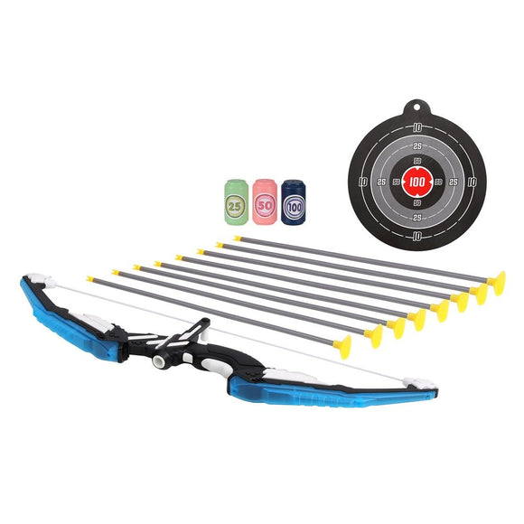 Keezi Kids Bow and Arrow Target Set Outdoor Sport Archery Toys Bottle LED Light - RnR Galore