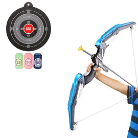 Keezi Kids Bow and Arrow Target Set Outdoor Sport Archery Toys Bottle LED Light - RnR Galore