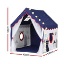 Keezi Kids Play Tent Playhouse Castle with Floor Mat String Ball Light 134X103CM - RnR Galore