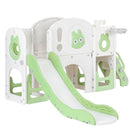 Keezi Kids Slide Swing Set Ball Hoop Rings Football Outdoor Toys Green - RnR Galore