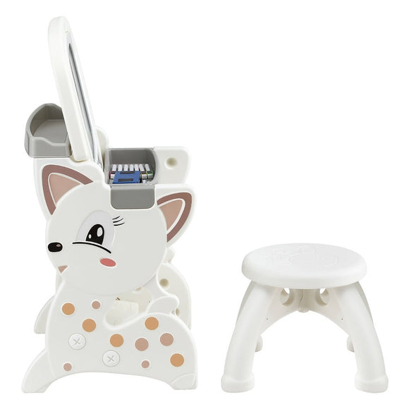 Keezi Kids Table and Chair Set 2 in 1 Easel Desk Stool w/ LCD Writing Tablet - RnR Galore