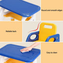 Keezi Kids Table and Chair Set HDPE Toddler Activity Play Set Blue/Yellow - RnR Galore