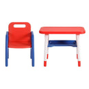 Keezi Kids Table and Chair Set HDPE Toddler Activity Play Set Orange/Yellow - RnR Galore