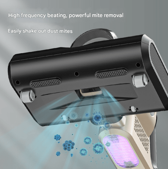 Khaki High - Power Wireless UV Sterilization Mite Removal Vacuum Cleaner - Powerful Suction and Deep Cleaning for Home Use - RnR Galore