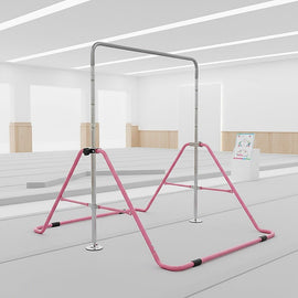 Kids Gymnastics Bars Training Horizontal Bar Monkey Kip Bar Pink - RnR Galore