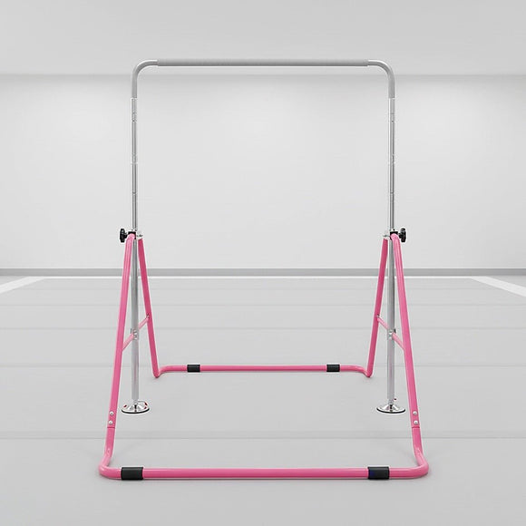 Kids Gymnastics Bars Training Horizontal Bar Monkey Kip Bar Pink - RnR Galore