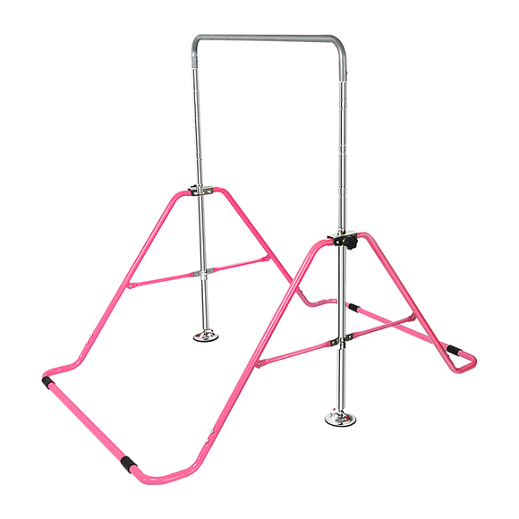 Kids Gymnastics Bars Training Horizontal Bar Monkey Kip Bar Pink - RnR Galore
