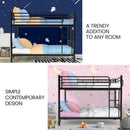 Kingston Slumber 2in1 Single Metal Bunk Bed Frame, with Modular Design, Dark Matte Grey - RnR Galore