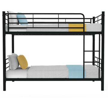 Kingston Slumber 2in1 Single Metal Bunk Bed Frame, with Modular Design, Dark Matte Grey - RnR Galore