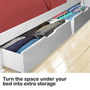 Kingston Slumber Trundle Under Bed Storage Drawers, 2 Pieces, White - RnR Galore