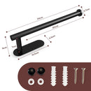 Kitchen Paper Holder Under Cabinet Wall Mount Adhesive Paper Towel Holder Black - RnR Galore