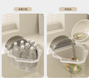 Kitchen Sink Filter Rack with 100 12cm*15cm Mesh Bags, Foldable Food Waste Strainer, Multi - functional Drain Basket（yellow） - RnR Galore