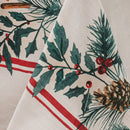 Ladelle 100% Cotton Evergreen Festive Christmas Holiday Tablecloth 150 x 230 cm - RnR Galore