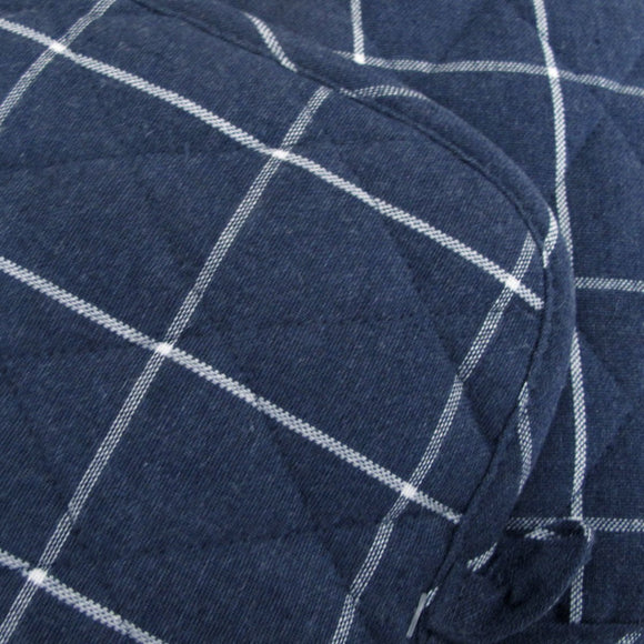 Ladelle Eco Check Navy Set of 2 Pot Holders 21 x 21 cm - RnR Galore