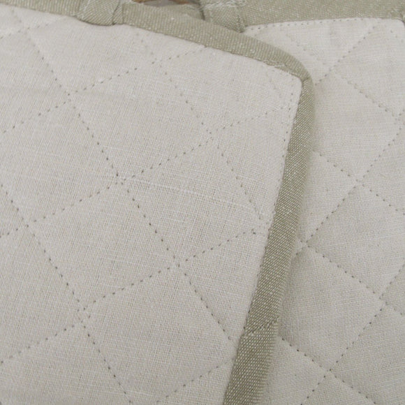 Ladelle Eco Recycled Natural Set of 2 Pot Holders 19 x 24 cm - RnR Galore