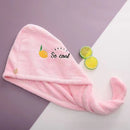 Ladies' Soft Quick - Dry Shower Cap Towel - Delicate Embroidery, Essential for a Refreshing Bath（violet） - RnR Galore