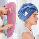 Ladies' Soft Quick - Dry Shower Cap Towel - Delicate Embroidery, Essential for a Refreshing Bath（violet） - RnR Galore