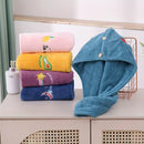 Ladies' Soft Quick - Dry Shower Cap Towel - Delicate Embroidery, Essential for a Refreshing Bath（violet） - RnR Galore