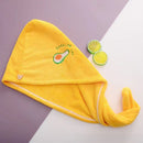 Ladies' Soft Quick - Dry Shower Cap Towel - Delicate Embroidery, Essential for a Refreshing Bath（yellow） - RnR Galore