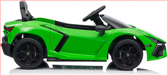 Lamborghini Revuelto Licensed Ride on 12V Remote Control Power Battery Car With Scissor door – Green - RnR Galore