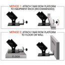 Landmine T Bar Row Platform 360 Degree Swivel for 1 & 2 Inch Bars Olympic - RnR Galore