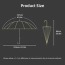 Large 16 Bone Automatic Umbrella Unisex Long Handle Dual Use Rain Sun Umbrella - White - RnR Galore