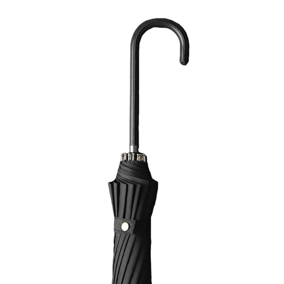 Large 16 Bone Automatic Umbrella Unisex Long Handle Dual Use Rain Sun Umbrella - White - RnR Galore