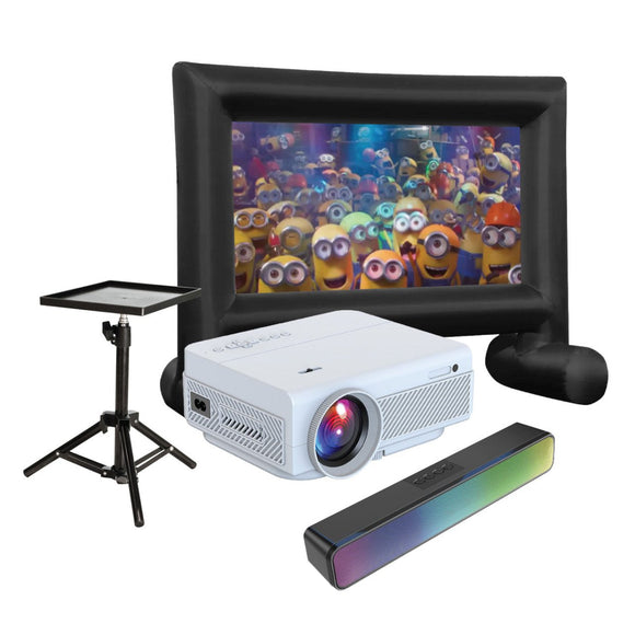 Laser 1080P Outdoor Cinema Bundle 144 Inch - RnR Galore