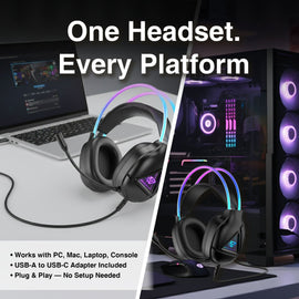 Laser RGB Infinity Wired Gaming Headphones - RnR Galore