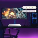 Laser White Gaming RGB Keyboard Full Size with Multimedia Keys - RnR Galore