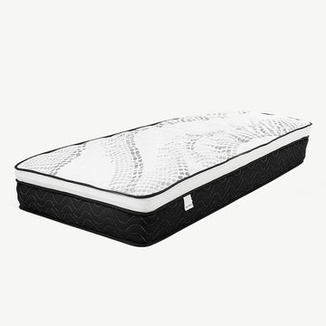 Laura Hill Double Mattress Bed Size Euro Top Topper 5 Zone Spring Foam 32cm - RnR Galore