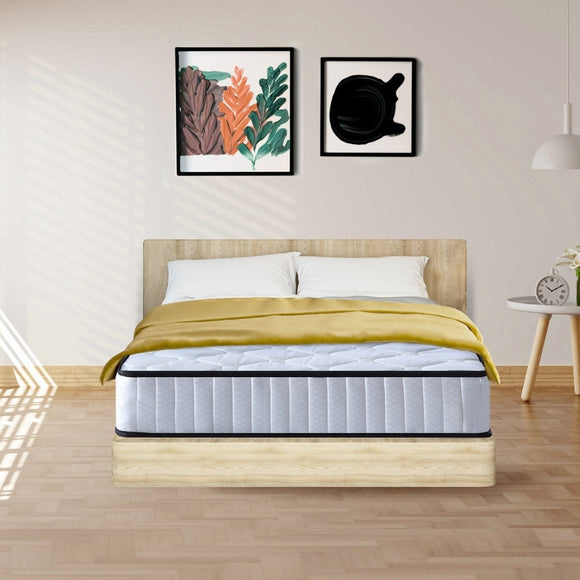 Laura Hill King Single Size Mattress Pocket Spring High Density Foam For Bed - RnR Galore