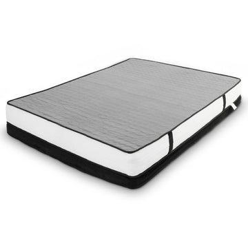 Laura Hill Queen Mattress Bed Size Euro Top 5 Zone Spring Foam 32cm Bedding Pocket - RnR Galore
