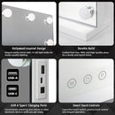LED Beauty Mirror with 14 Bulbs, Colour Settings, USB A and USB C, White, 50 × 42cm - RnR Galore