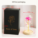 LED Eternal Colorful Rose in Glass Dome – Anniversary Flower Gift for Her, Mom, or Girlfriend - RnR Galore
