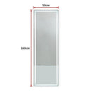 LED Full Length Mirror Standing Floor Makeup Wall Light Mirror 1.6M - RnR Galore