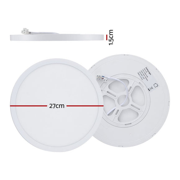 Leier Ceiling Light LED Round 31W Ultra - THIN 5CM Oyster Lamp Modern Cool/Warm - RnR Galore