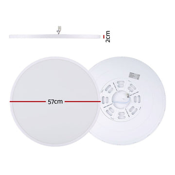 Leier Ceiling Light LED Round 54W Ultra - THIN 5CM Oyster Lamp Modern Cool/Warm - RnR Galore