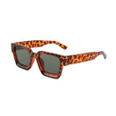 Leopard print Classic Square Frame Sunglasses - Unisex UV400 Protection, Lightweight & Face - Slimming Design - High Definition Vision Eyewear - RnR Galore