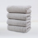 Light Grey Plush Cotton Hand Towel Set (4 - Pack) - Ultra Soft, Absorbent & Quick - Drying Face Towels for Bathroom - RnR Galore