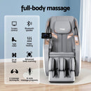 Livemor 4D Massage Chair Electric Recliner Double Core Mechanism Massager ROWA White - RnR Galore