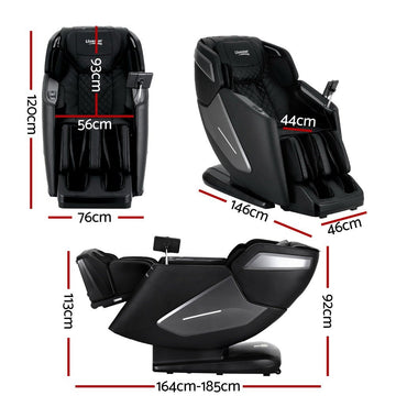 Livemor 4D Massage Chair Electric Recliner Home Massager Black - RnR Galore