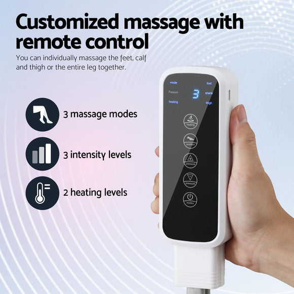Livemor Foot Massager Leg Knee Massager with Air Compression 3 Massage Modes Heating - RnR Galore